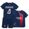 Officiële Voetbalshirt + Korte Broek Paris Saint-Germain Sergio Ramos 4 Thuis 2023-24 - Kids